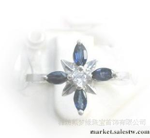 首飾批發 水晶 寶石 熱銷優質藍寶石戒指 925銀 戒指 飾品 水晶工廠,批發,進口,代購