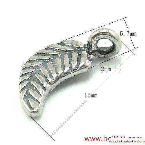 供應KM072 925銀彎形樹葉配件，手工DIY配件工廠,批發,進口,代購