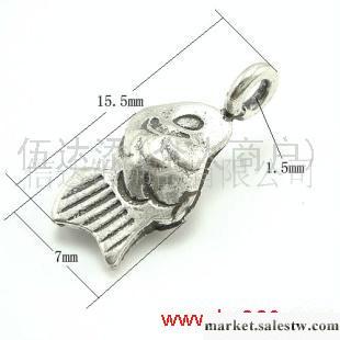 供應PH9029 手工銀金魚配件，925泰銀DIY飾品工廠,批發,進口,代購