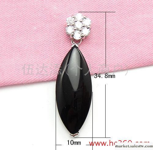 供應02865 925銀鑲鋯瑪瑙吊墜，925手工銀飾工廠,批發,進口,代購