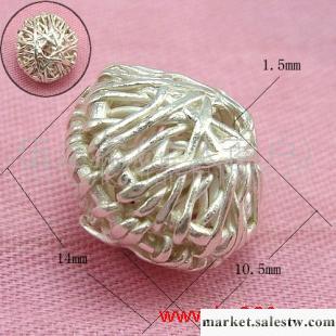 供應PH9102 925銀蜂巢珠子，銀飾diy，素銀工廠,批發,進口,代購