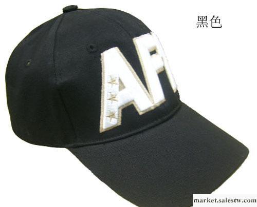 歐美原單帽子批發 超靚立體刺繡AF1字母棒球帽 運動風格 黑色工廠,批發,進口,代購