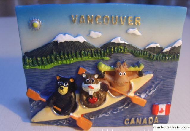 樹脂冰箱貼/加拿大旅游紀念/可愛滑雪麋鹿冰箱貼工廠,批發,進口,代購