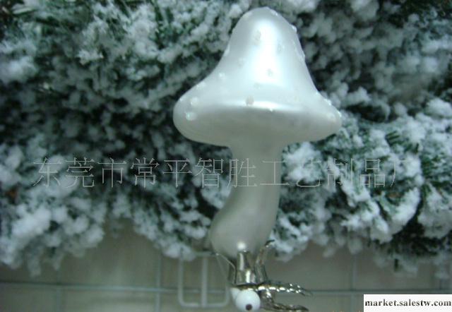 供應智勝玻璃蘑菇吊飾，圣誕用品，玻璃工藝品批發・進口・工廠・代買・代購