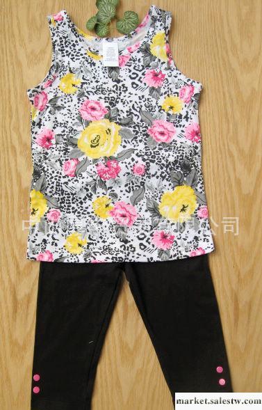 2012夏季兒童套裝 優質  實拍 上海中大童女童背心套裝工廠,批發,進口,代購