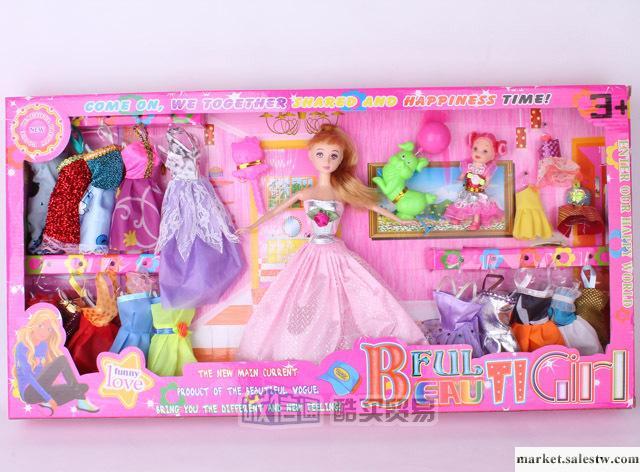 廠家直銷 潮流新款芭比娃娃 正品玩具豪華套裝代理加盟工廠,批發,進口,代購