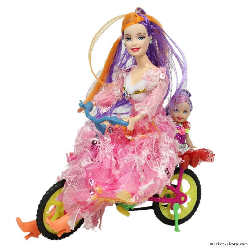 專柜正品 香麗兒芭比娃娃 女孩禮品Barbie芭芘娃娃 帶自行車工廠,批發,進口,代購