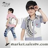 供應（6元）2012韓版新款童裝男童夏裝短袖襯衫中大童純棉襯衣特價T恤潮工廠,批發,進口,代購