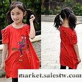 女大童夏裝2011 兒童短袖T恤 大童T恤女短袖 韓國童裝女童T恤裙工廠,批發,進口,代購