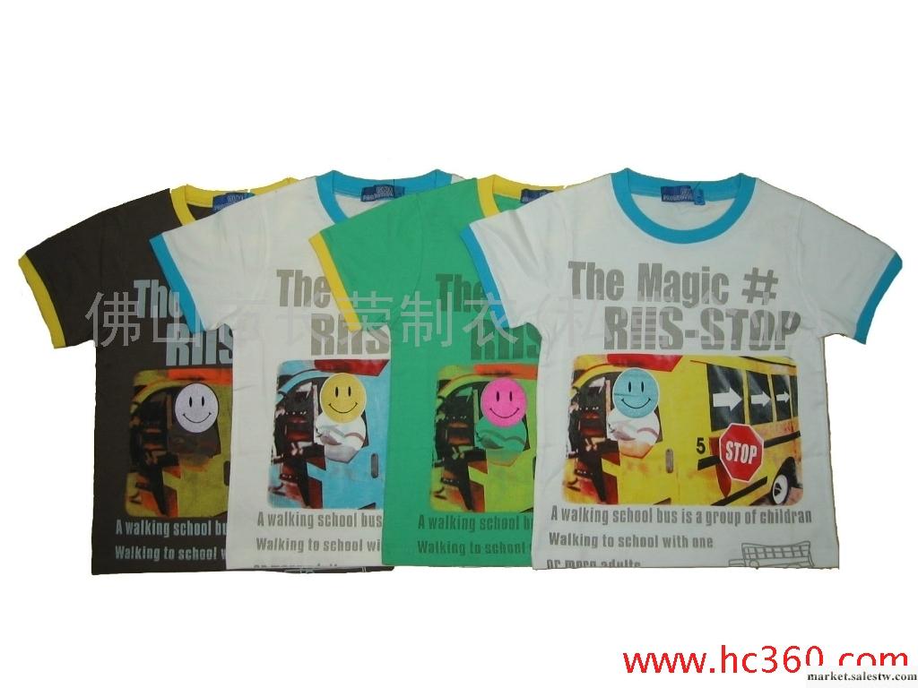 供應卡諾童98372廠家針織T恤床上用品四件套2012新款夏裝，廣告衫，工廠,批發,進口,代購