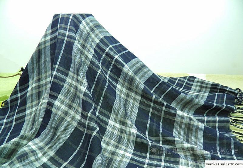 XH135新款方格大方巾黑藍款色織格子圍巾外貿尾單低價批發經檢測工廠,批發,進口,代購