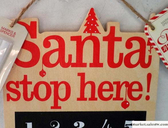 包郵高品質外貿尾單merry christmas圣誕日歷黑板附粉筆 圣誕系列工廠,批發,進口,代購