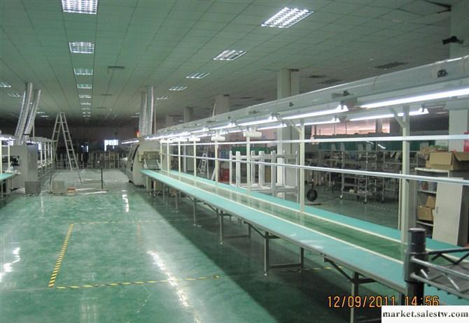 工業流水線 PVC皮帶輸送線 可配獨立工作臺和燈架工廠,批發,進口,代購