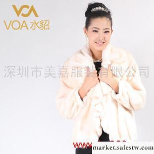 供應貂皮大衣VOA水貂 女裝新款2011高檔皮草淺香檳時尚短款貂皮大衣正品裘皮特工廠,批發,進口,代購