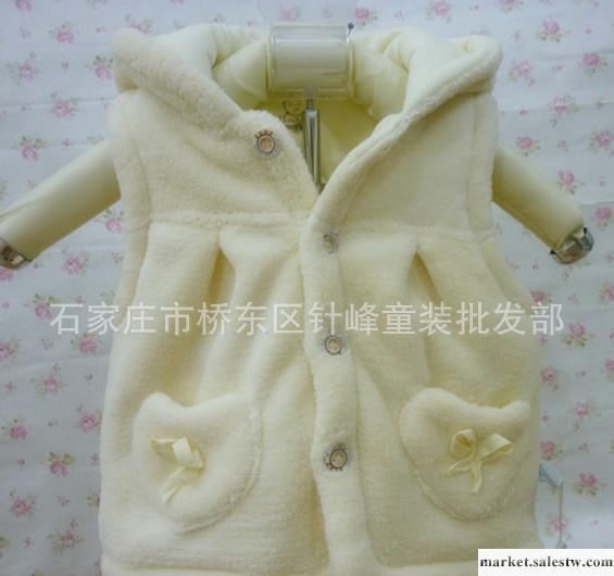 廠銷嬰幼兒服飾外出服棉衣超級寶寶秀珊瑚絨加厚帶帽馬甲6320工廠,批發,進口,代購