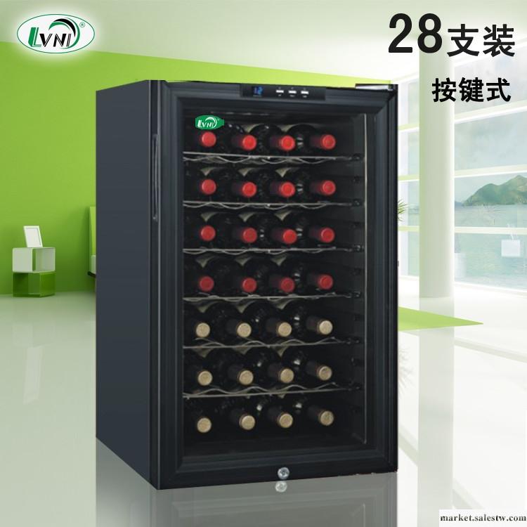 供應廣州綠菱LN-65B  28支裝葡萄酒柜28支裝電子半導體紅酒柜批發・進口・工廠・代買・代購