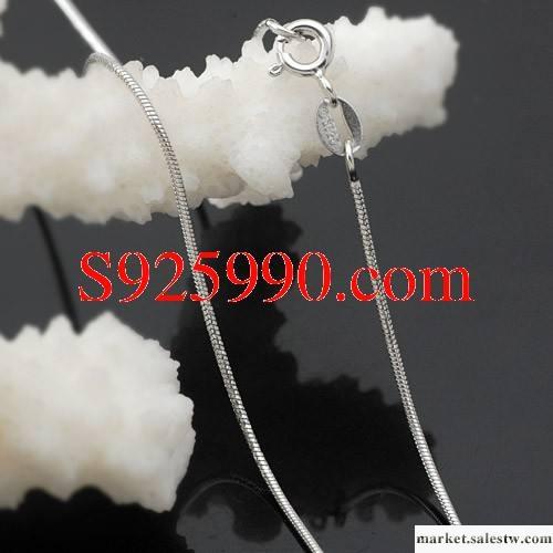 供應www.s925990.com 項鏈配鏈 無縫蛇骨鏈 百搭純銀項鏈 女款長短工廠,批發,進口,代購