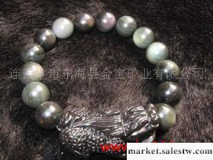 供應天然黑曜石貔貅 手鏈: 黑郁金香工廠,批發,進口,代購