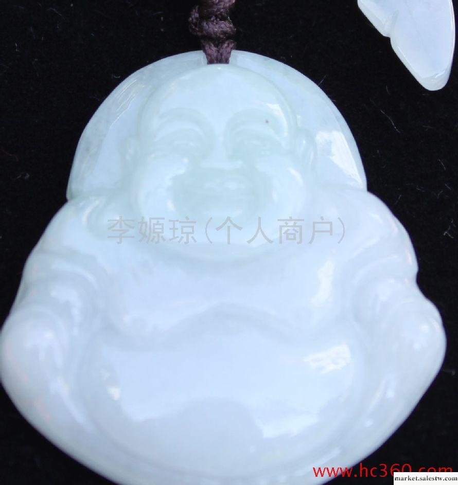 供應天然A貨緬甸玉石玉器翡翠飾品掛件笑佛 彌勒佛工廠,批發,進口,代購