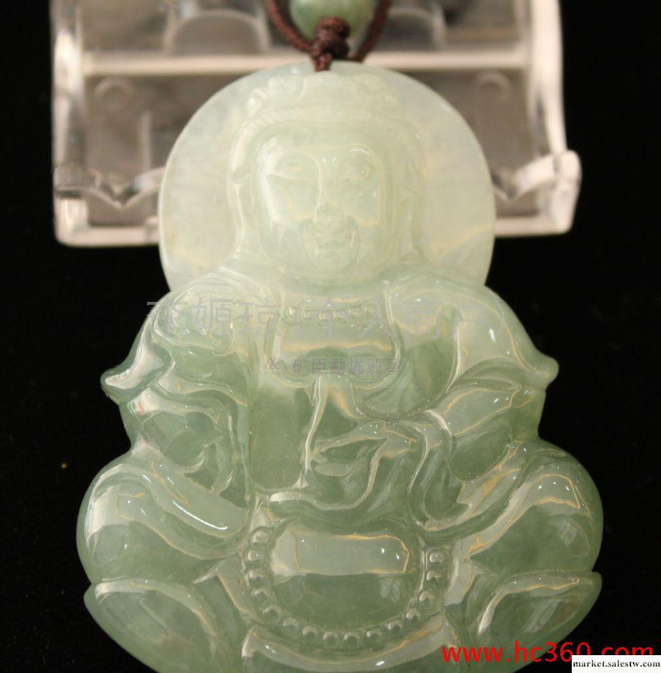 供應天然緬甸玉器   A貨翡翠掛件觀音   店中售出工廠,批發,進口,代購