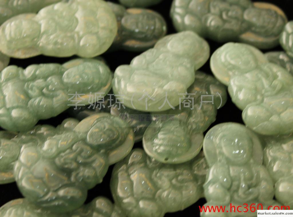 供應天然A貨緬甸玉器翡翠油清觀音工廠,批發,進口,代購