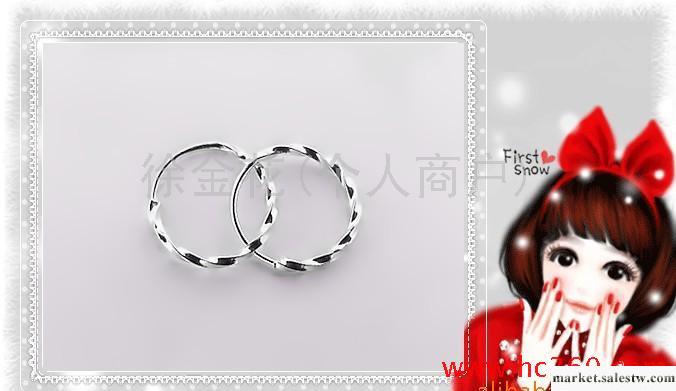 供應純銀空心耳環earring(2.8CM)工廠,批發,進口,代購