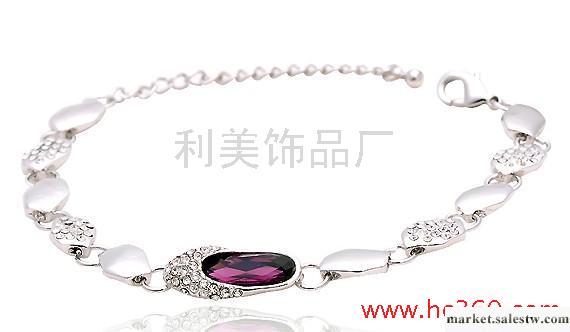 供應水晶鞋手鏈 鍍白金 施華洛世奇水晶飾品鍍金飾品20149工廠,批發,進口,代購