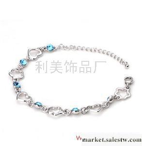 供應手鏈 鍍白金 施華洛世奇水晶飾品 鍍金飾品20144工廠,批發,進口,代購