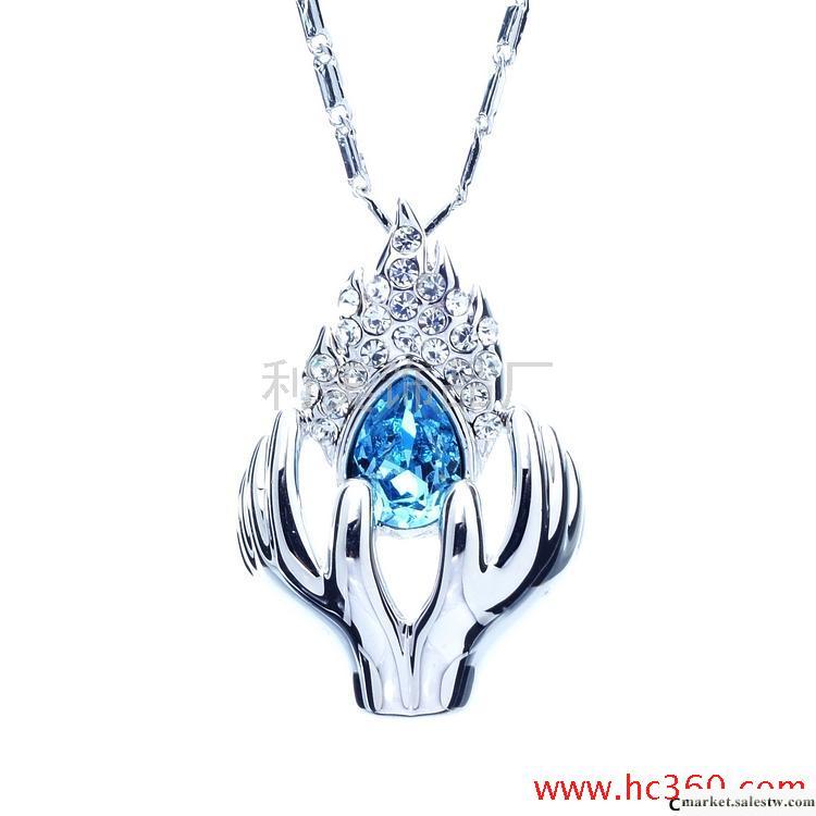 供應蝴蝶吊墜 鍍白金 施華洛世奇水晶飾品 鍍金飾品工廠,批發,進口,代購