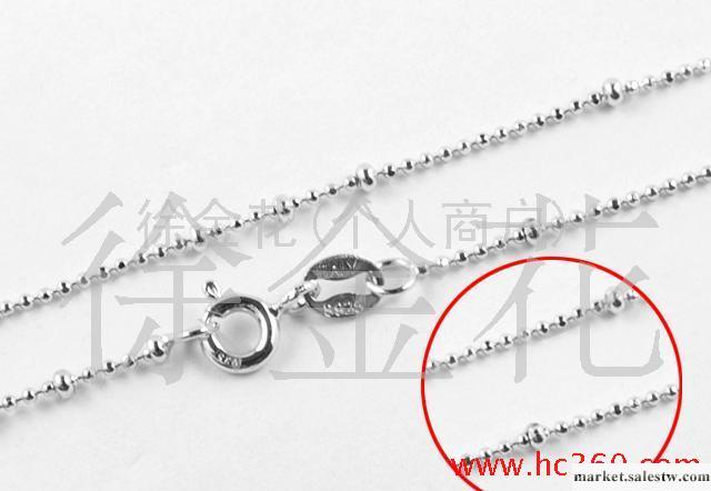 供應925純銀項鏈(大珠小珠鏈)necklace工廠,批發,進口,代購