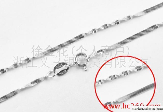 供應925純銀項鏈necklace(水波間片鏈)工廠,批發,進口,代購