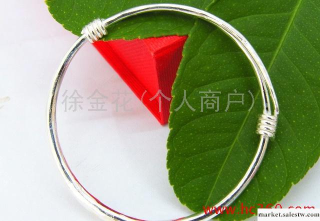 供應925純銀光板圓形拉口手鐲工廠,批發,進口,代購