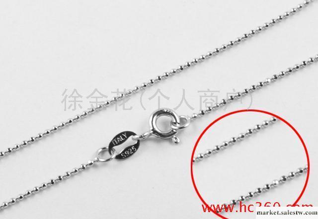 供應925純銀項鏈necklace(小方球鏈)工廠,批發,進口,代購