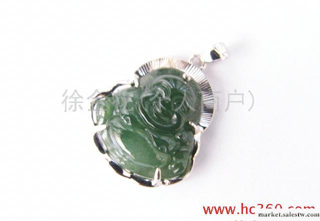 供應銀鑲玉吊墜（玉佛）工廠,批發,進口,代購