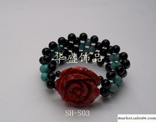 供應紅珊瑚玫瑰花手鏈工廠,批發,進口,代購