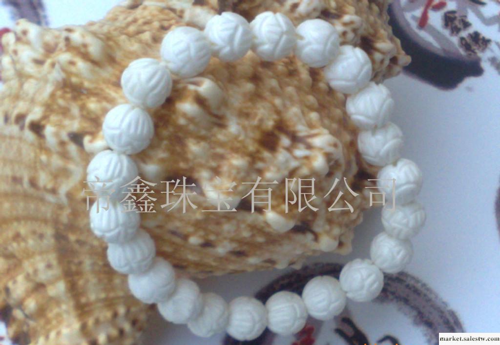 供應天然硨磲圓珠蓮花手鏈 佛教七寶工廠,批發,進口,代購