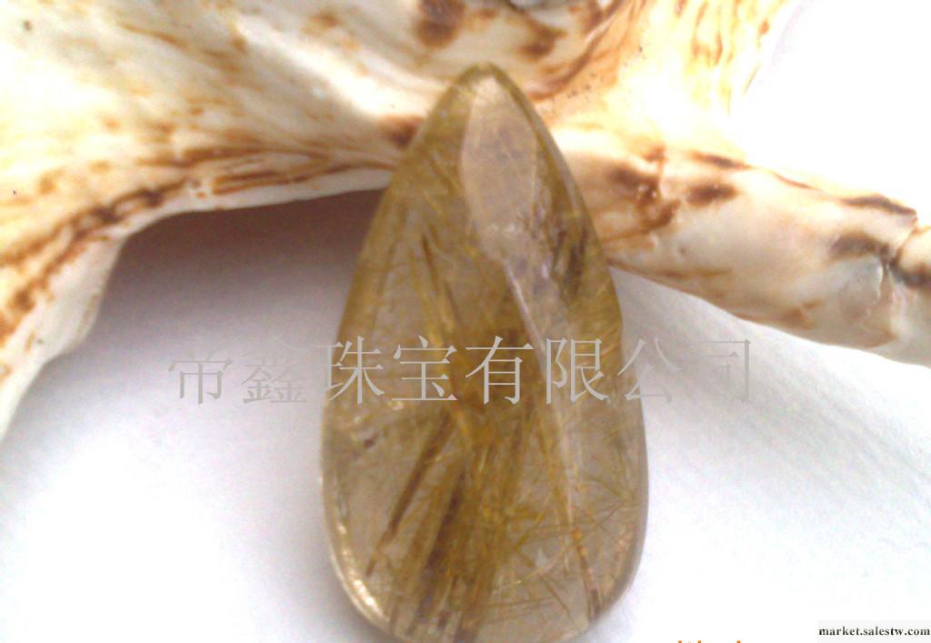 供應巴西進口天然銅發晶水滴形吊墜 5g~30g工廠,批發,進口,代購