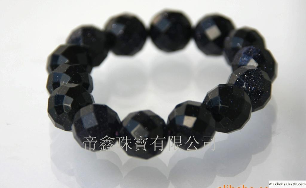 供應進口圓珠刻面藍砂石手鏈14mm生產加工工廠,批發,進口,代購