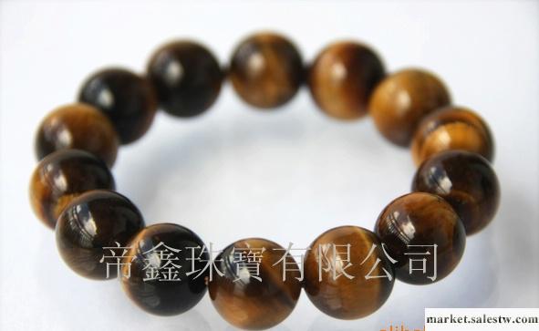 供應巴西天然黃虎眼石水晶圓珠手鏈14mm生產加工工廠,批發,進口,代購
