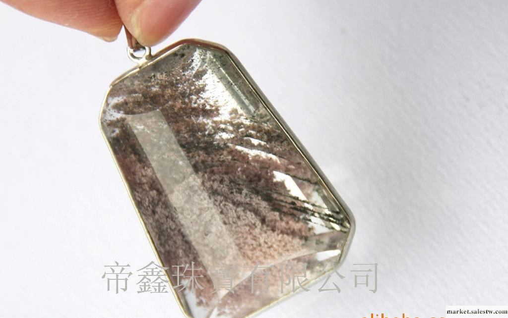 供應巴西進口天然綠幽靈水晶吊墜2g~30g生產加工工廠,批發,進口,代購