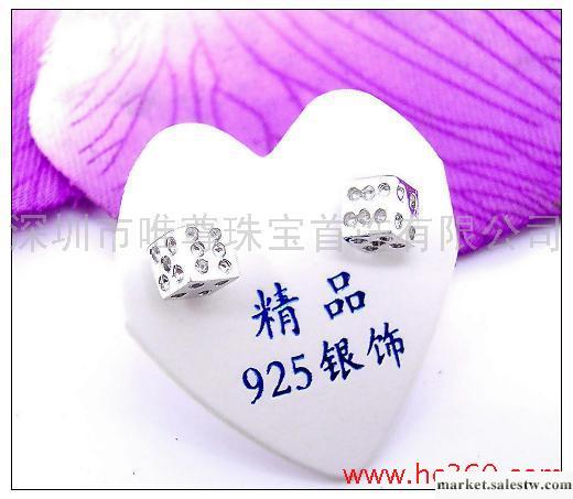 供應唯尊E089925耳飾批發，925色子耳釘工廠,批發,進口,代購