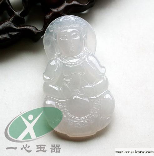 供應天然翡翠A貨 假一賠十 觀音菩薩吊墜 掛件 FC00320工廠,批發,進口,代購