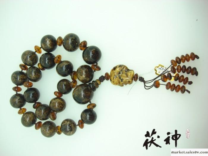 供應茯神撫順琥珀十八子佛珠工廠,批發,進口,代購
