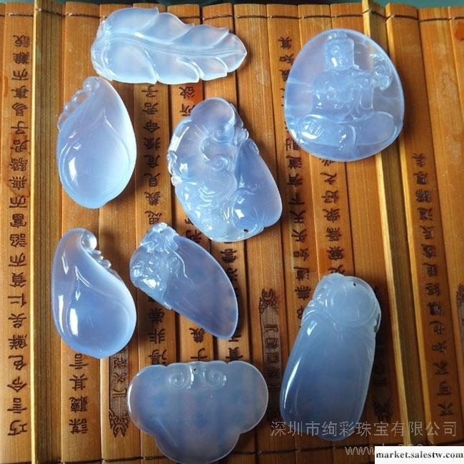 供應上海哪里有賣藍玉髓花件工廠,批發,進口,代購