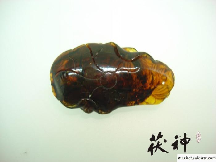 供應茯神SFD12062805撫順琥珀雕件魚工廠,批發,進口,代購