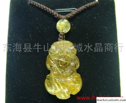 供應珍城天然鈦晶吊墜 貔貅吊墜 水晶飾品工廠,批發,進口,代購