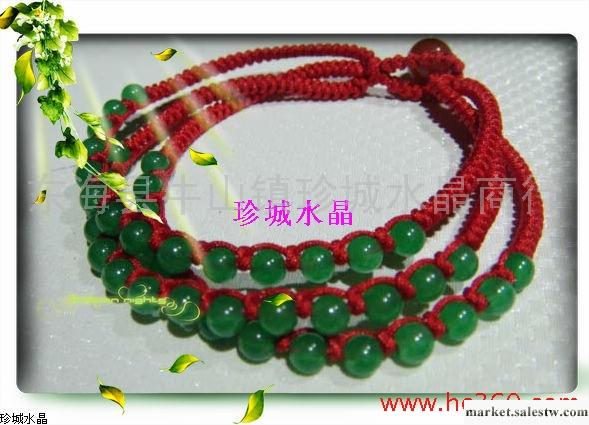 珍城水晶 正品 緣定三生繩 綠瑪瑙手編手鏈 金剛結姻緣繩工廠,批發,進口,代購