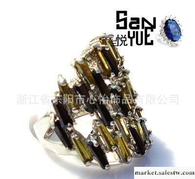 供應戒指 SYJ-0037  水晶戒指 鋯石花朵戒指工廠,批發,進口,代購