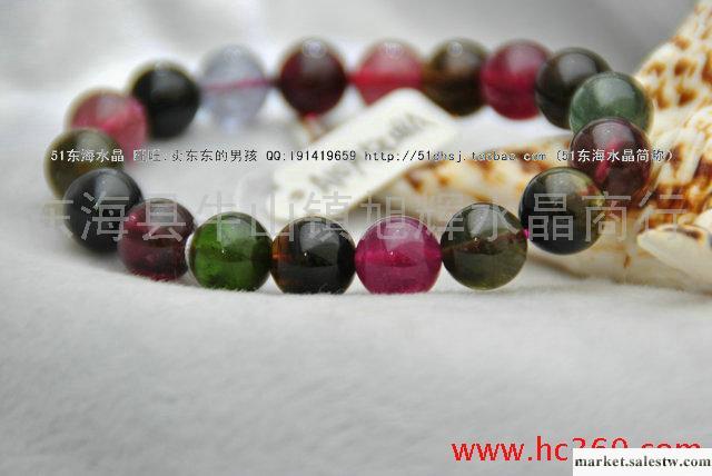 供應至美極品純天然水晶 碧璽手鏈 12MM工廠,批發,進口,代購