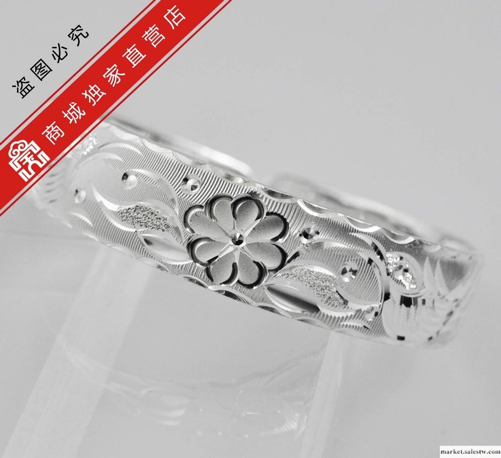 供應寶興銀樓-精品車花寬齊口手鐲 A12款-01500020065-N工廠,批發,進口,代購